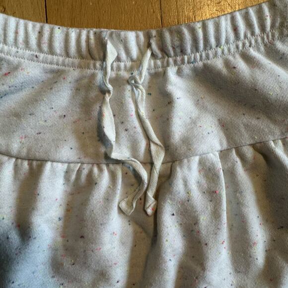 White Drawstring Sweatskirt Neon Flecks Rockets of Awesome Girls Sz 4T - Picture 6 of 8